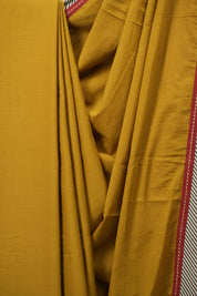 Yellow HBP Cotton Saree - SRYCS3464