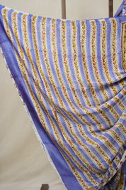 Blue HBP Modal Silk Saree - SRBMSS518