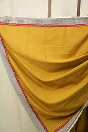Yellow HBP Cotton Saree - SRYCS3464