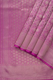 Gulabi Nazakat Banarasi Silk Saree - Saavari - SSGNBSS45