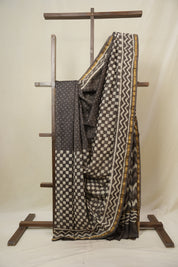 Brown HBP Cotton Silk Saree With Chanderi Border - SRBCSS1626
