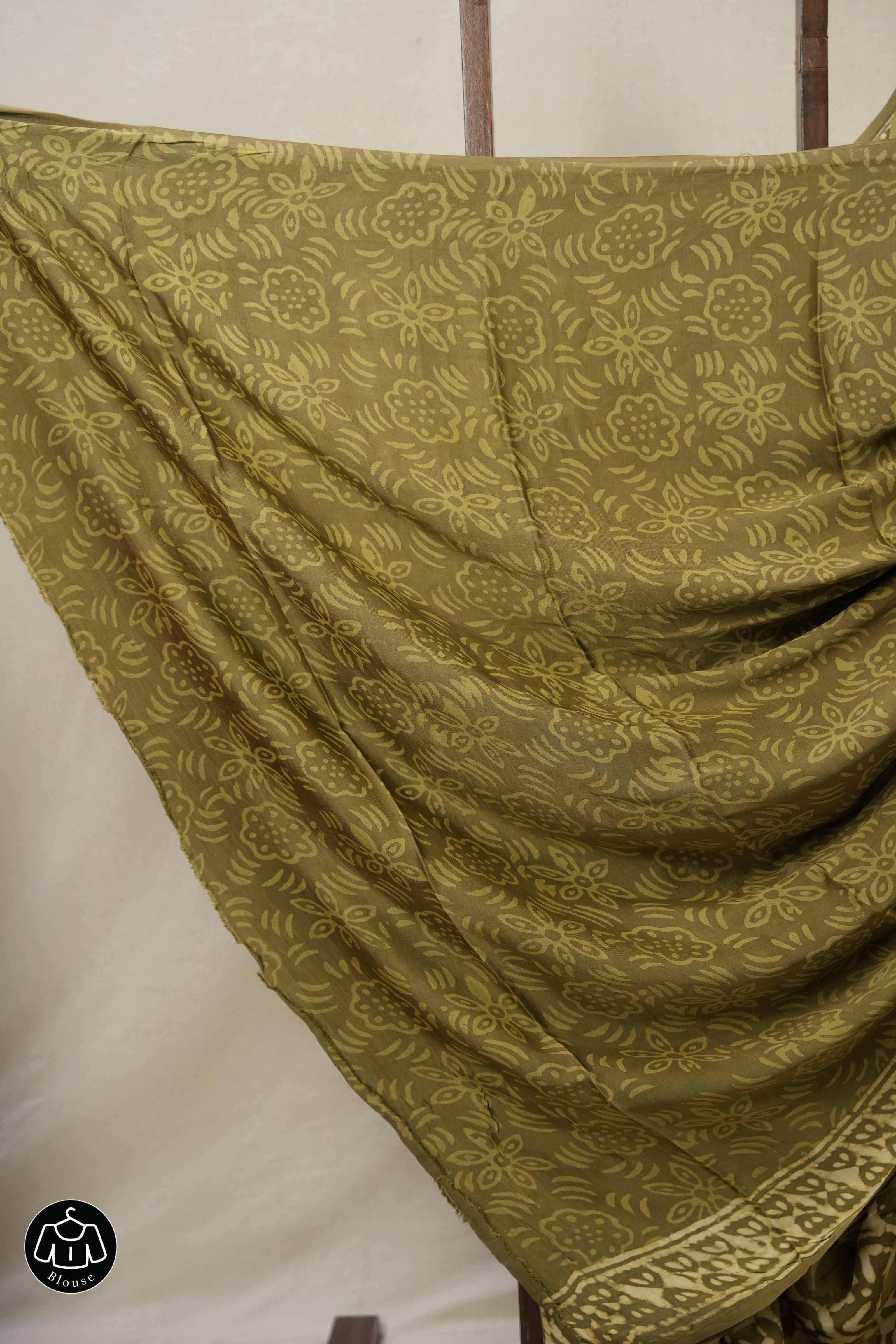 Cream Green HBP Modal Silk Saree - SRCGMSS524