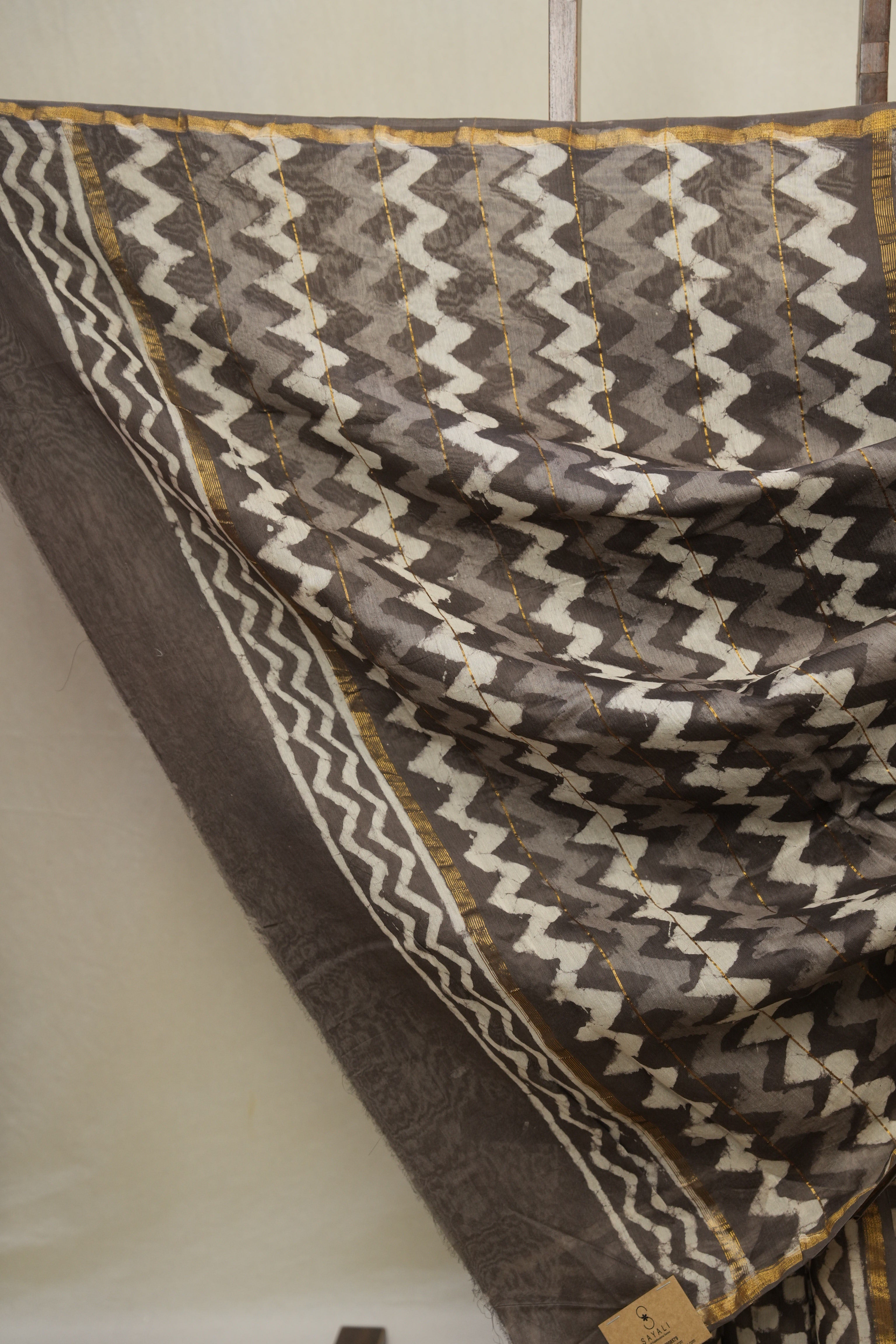 Brown HBP Cotton Silk Saree With Chanderi Border - SRBCSS1626