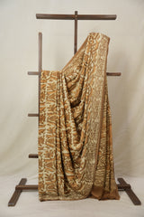 Beige Brown HBP Modal Silk Saree - SRBBMSS523