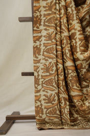 Beige Brown HBP Modal Silk Saree - SRBBMSS523
