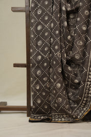 Brown HBP Cotton Silk Saree With Chanderi Border - SRBCSS1625