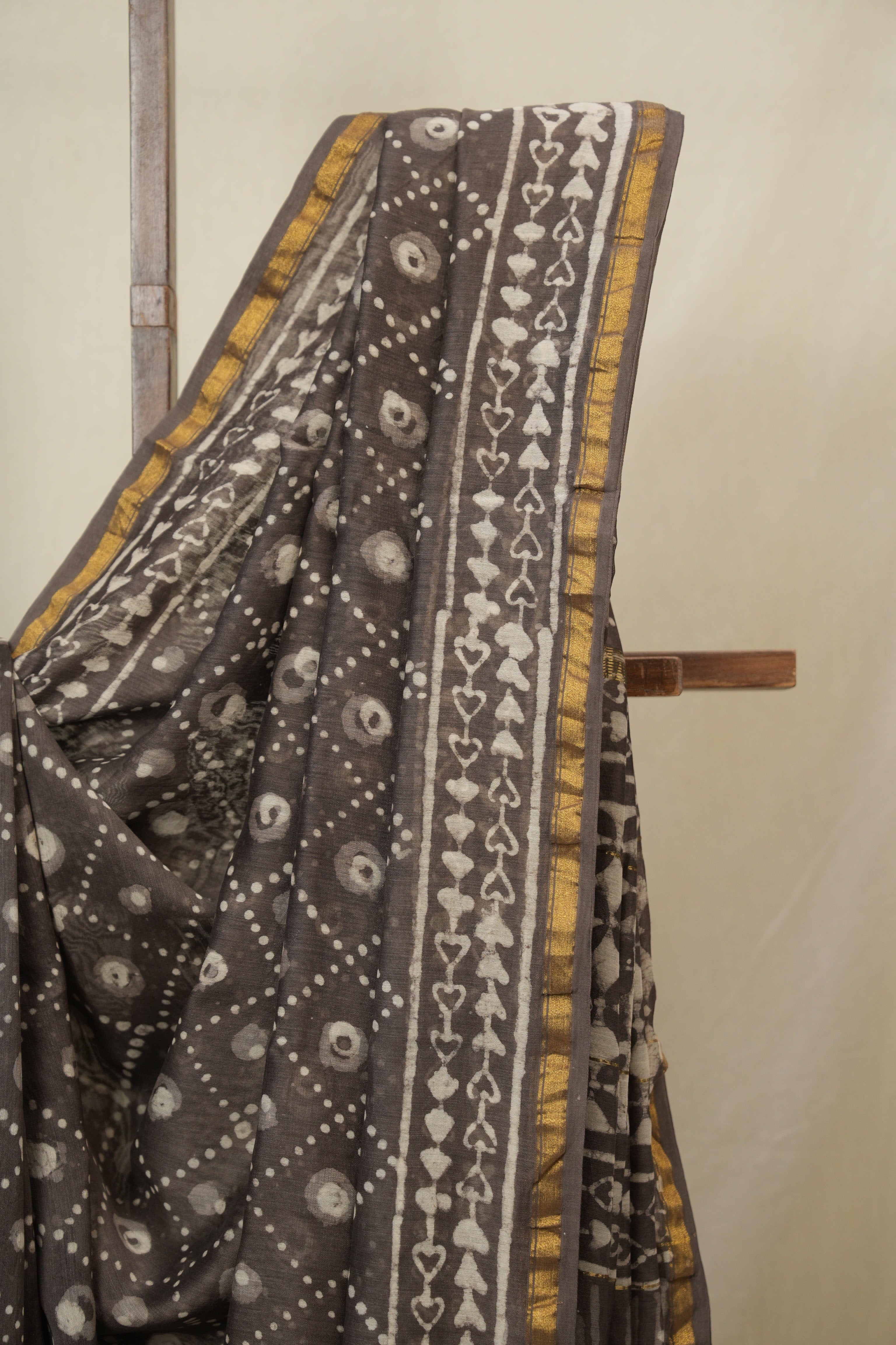 Brown HBP Cotton Silk Saree With Chanderi Border - SRBCSS1625