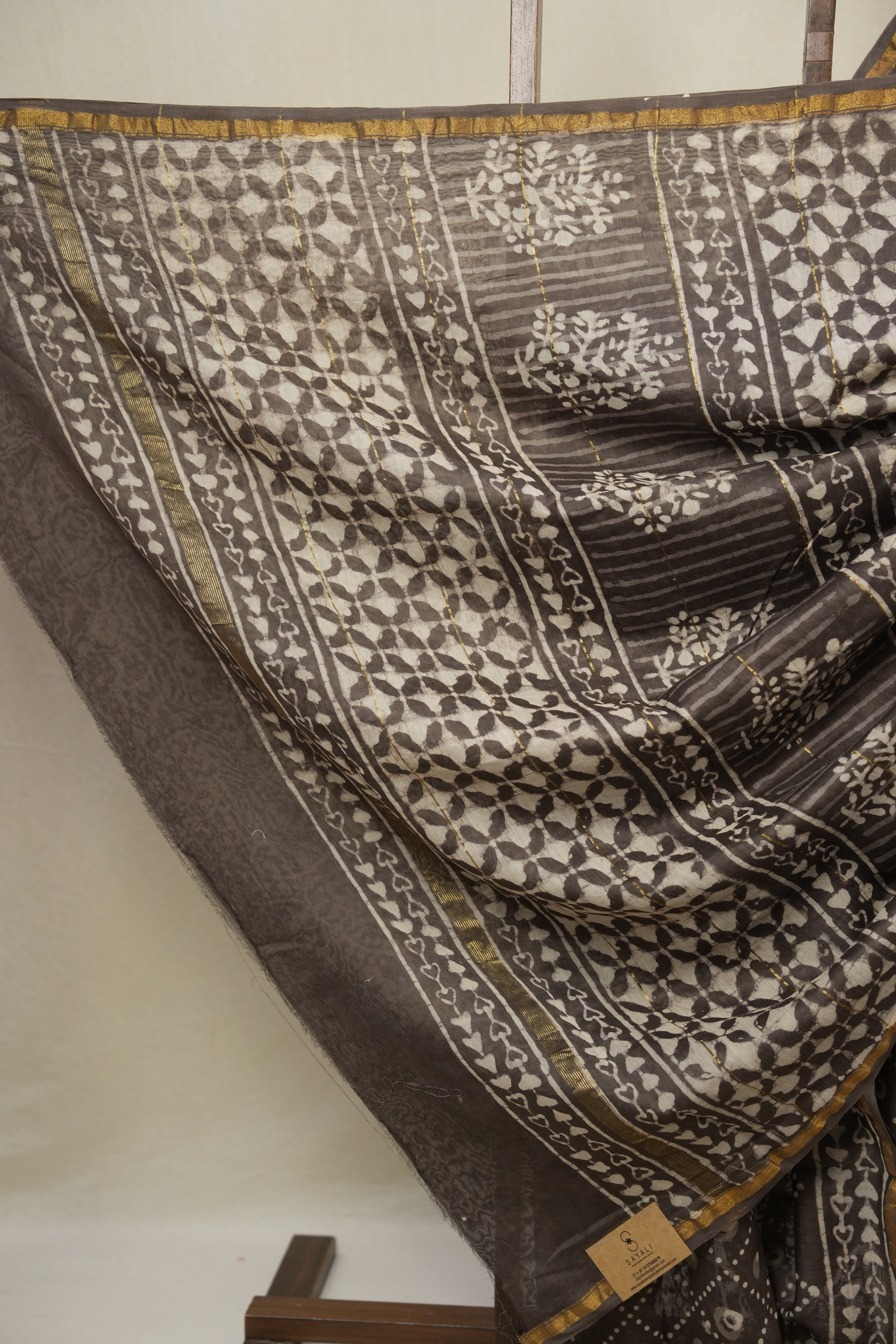 Brown HBP Cotton Silk Saree With Chanderi Border - SRBCSS1625
