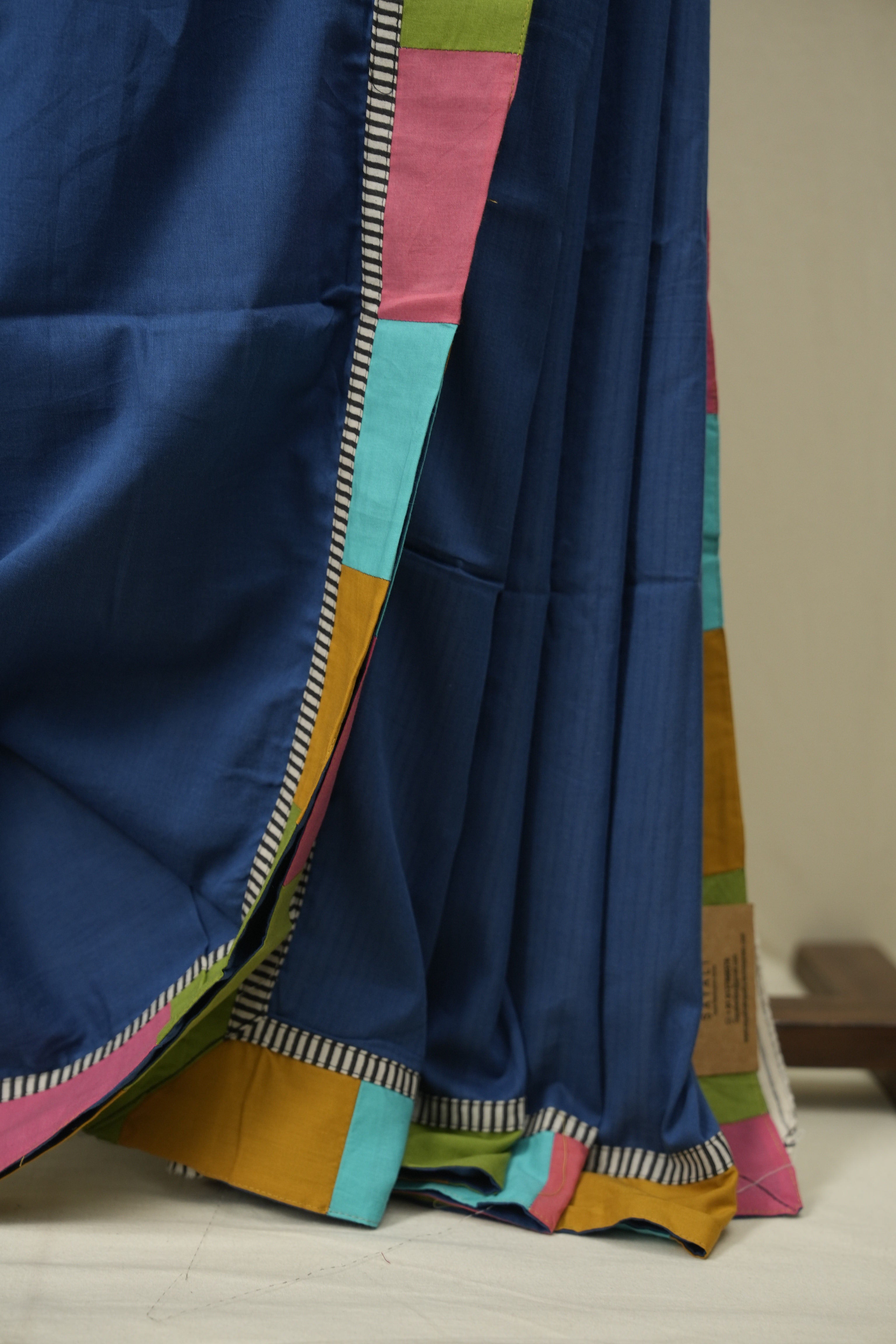Blue HBP Cotton Saree - SRBCS3465