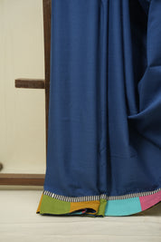Blue HBP Cotton Saree - SRBCS3465