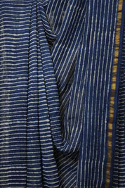 Blue HBP Cotton Silk Saree With Chanderi Border - SRBCSS1620