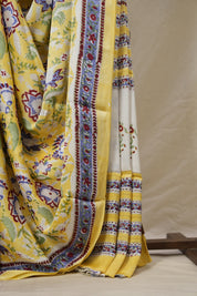 Yellow HBP Modal Silk Saree - SRYMSS516