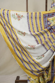 Yellow HBP Modal Silk Saree - SRYMSS516