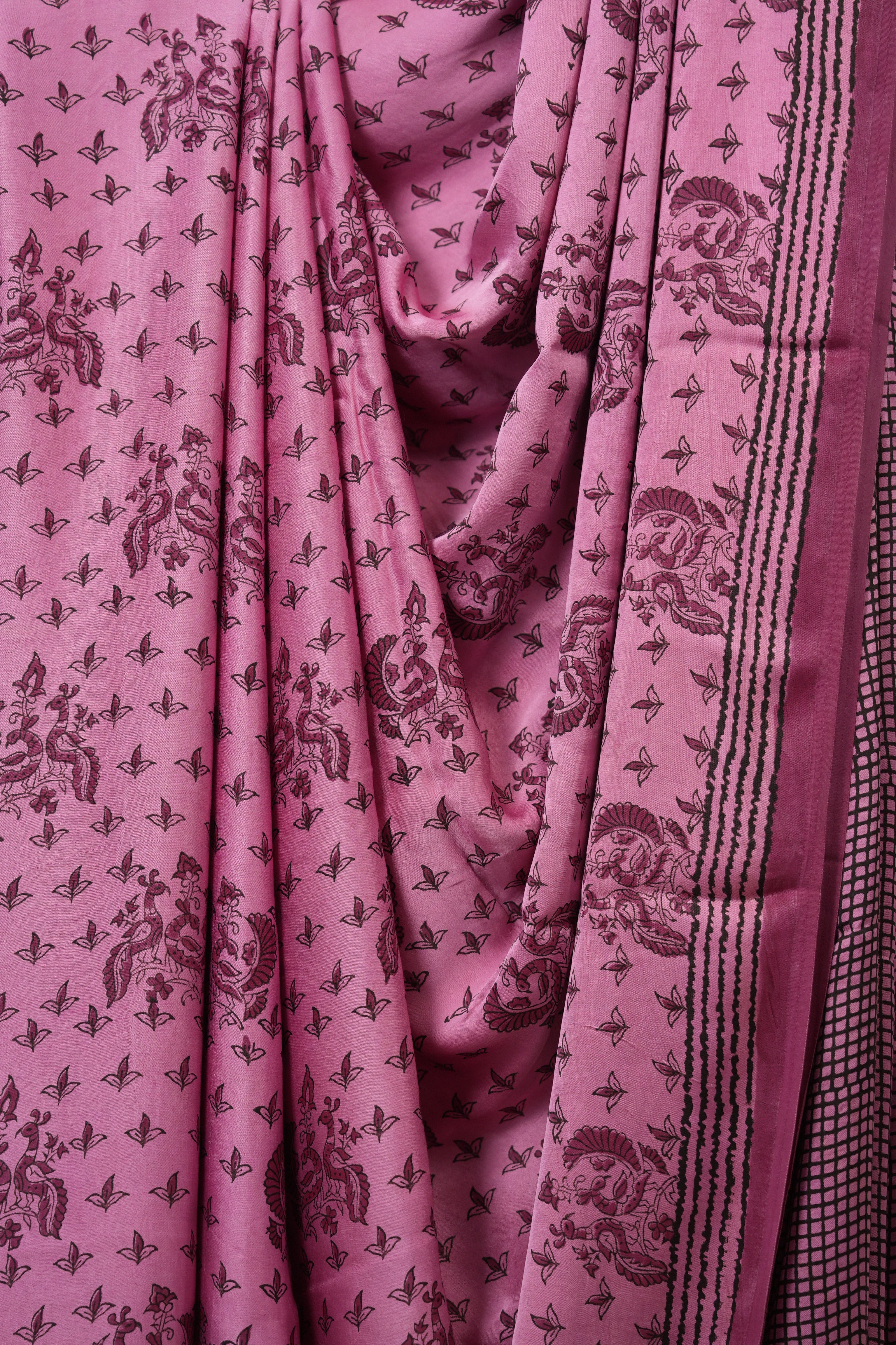 Pink HBP Modal Silk Saree - SRPMSS517