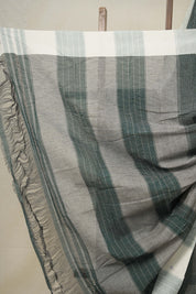 Green Checks Cotton Patteda Anchu Saree - SRGCCPAS298