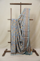 Pastel Aqua Blue HBP Modal Silk Saree - SRPABMSS521