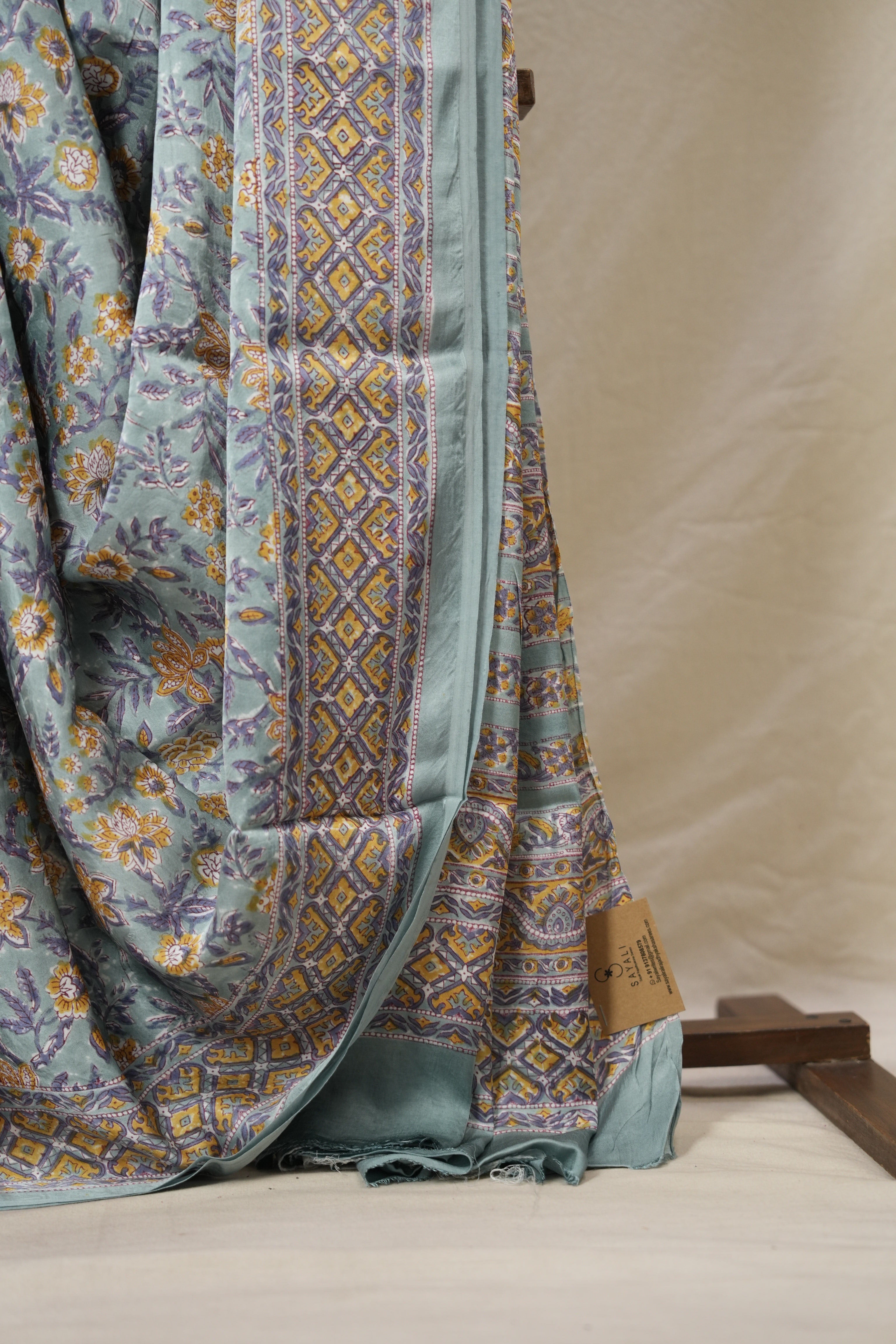 Pastel Aqua Blue HBP Modal Silk Saree - SRPABMSS521