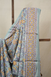 Pastel Aqua Blue HBP Modal Silk Saree - SRPABMSS521