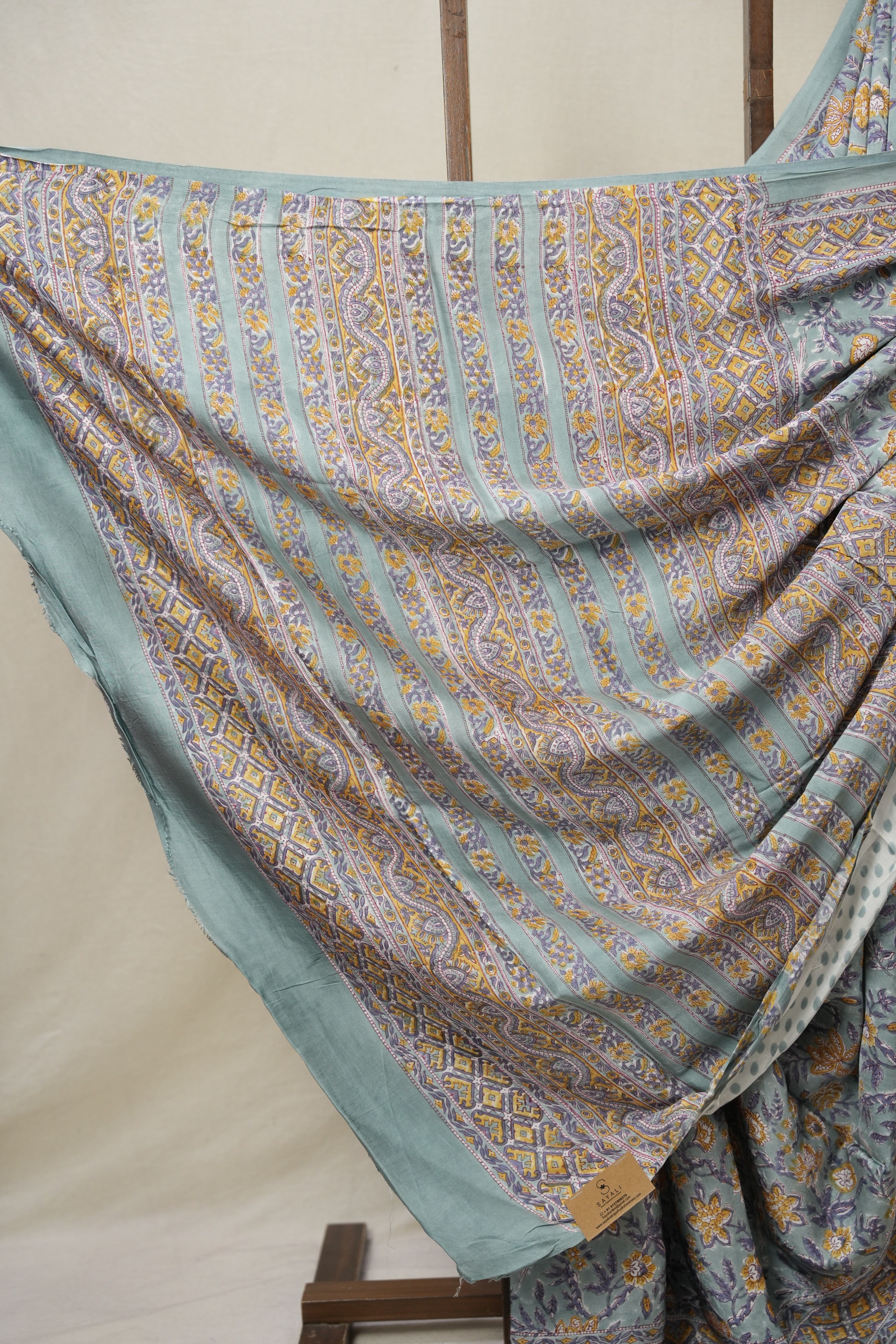 Pastel Aqua Blue HBP Modal Silk Saree - SRPABMSS521