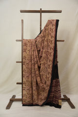 Dusty Peach HBP Georgette Vanaspati Saree - SRDPHGS27