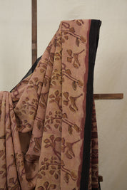 Dusty Peach HBP Georgette Vanaspati Saree - SRDPHGS27