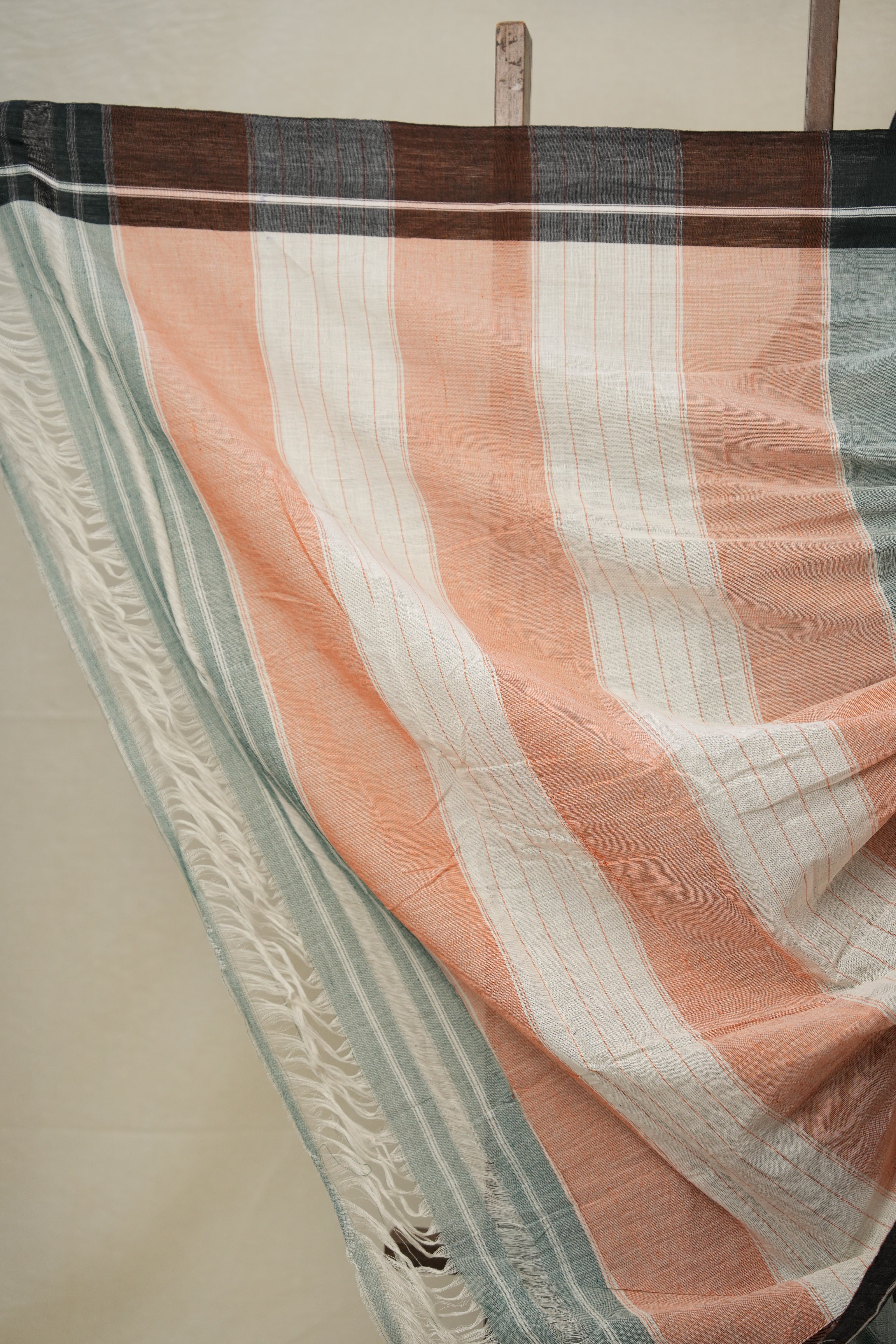 Light Green Cotton Patteda Anchu Saree - SRLGCPAS294