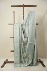 Aqua Tissue Tussar Silk Saree - SRATTSS540