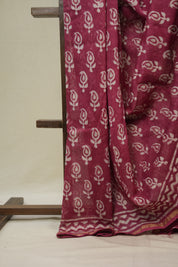 Pink  HBP Cotton Silk Saree With Chanderi Border - SRPCSS1653