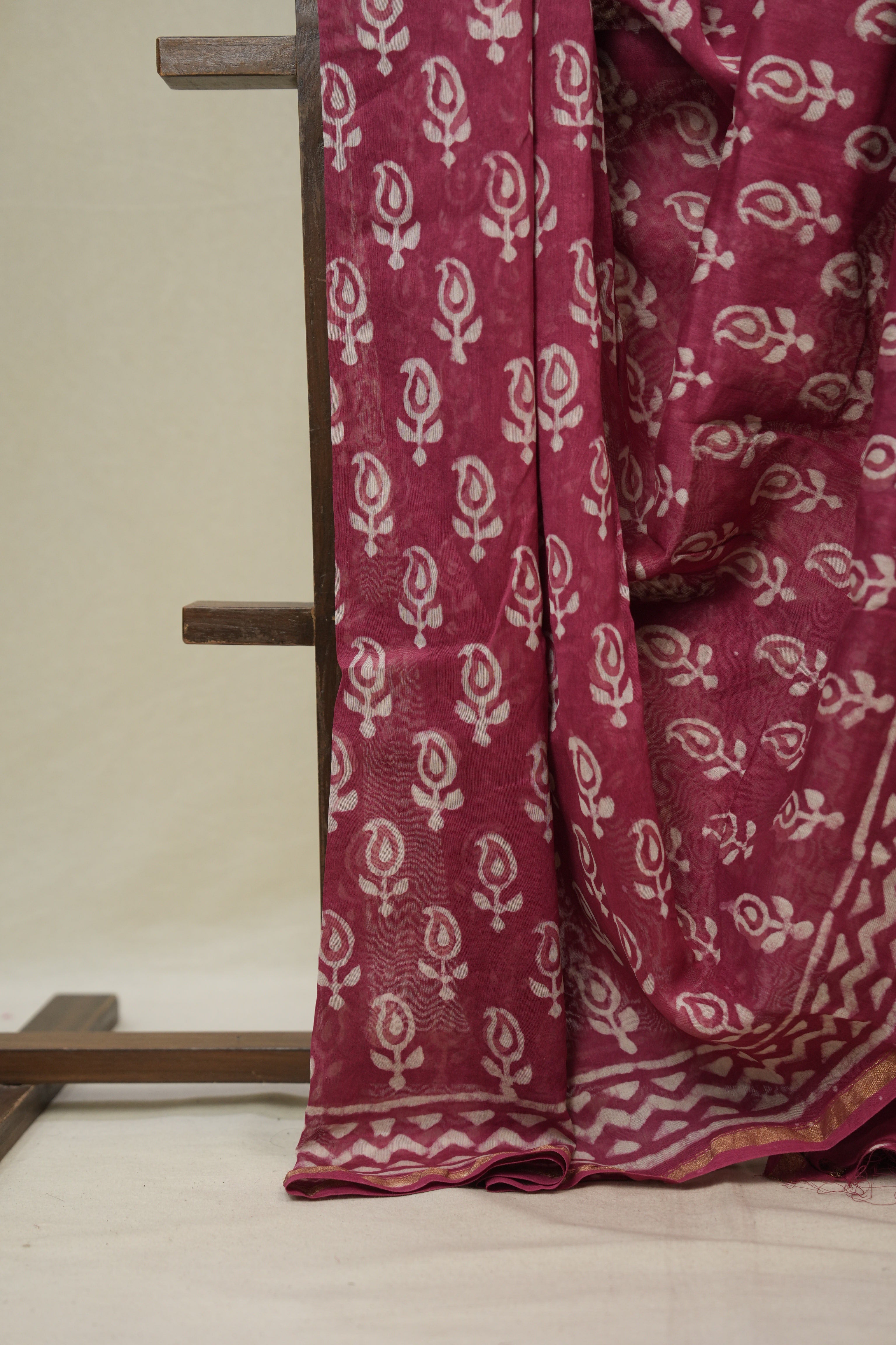 Pink  HBP Cotton Silk Saree With Chanderi Border - SRPCSS1653