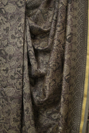 Grey HBP Cotton Silk Saree With Chanderi Border - SRGCSS1597