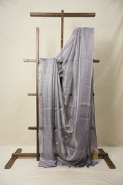 Lavender Tissue Tussar Silk Saree - SRLTTSS544