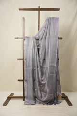 Lavender Tissue Tussar Silk Saree - SRLTTSS544