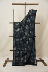 Black Blue HBP Georgette Vanaspati Saree - SRBBHGS26