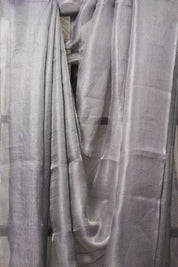 Lavender Tissue Tussar Silk Saree - SRLTTSS544