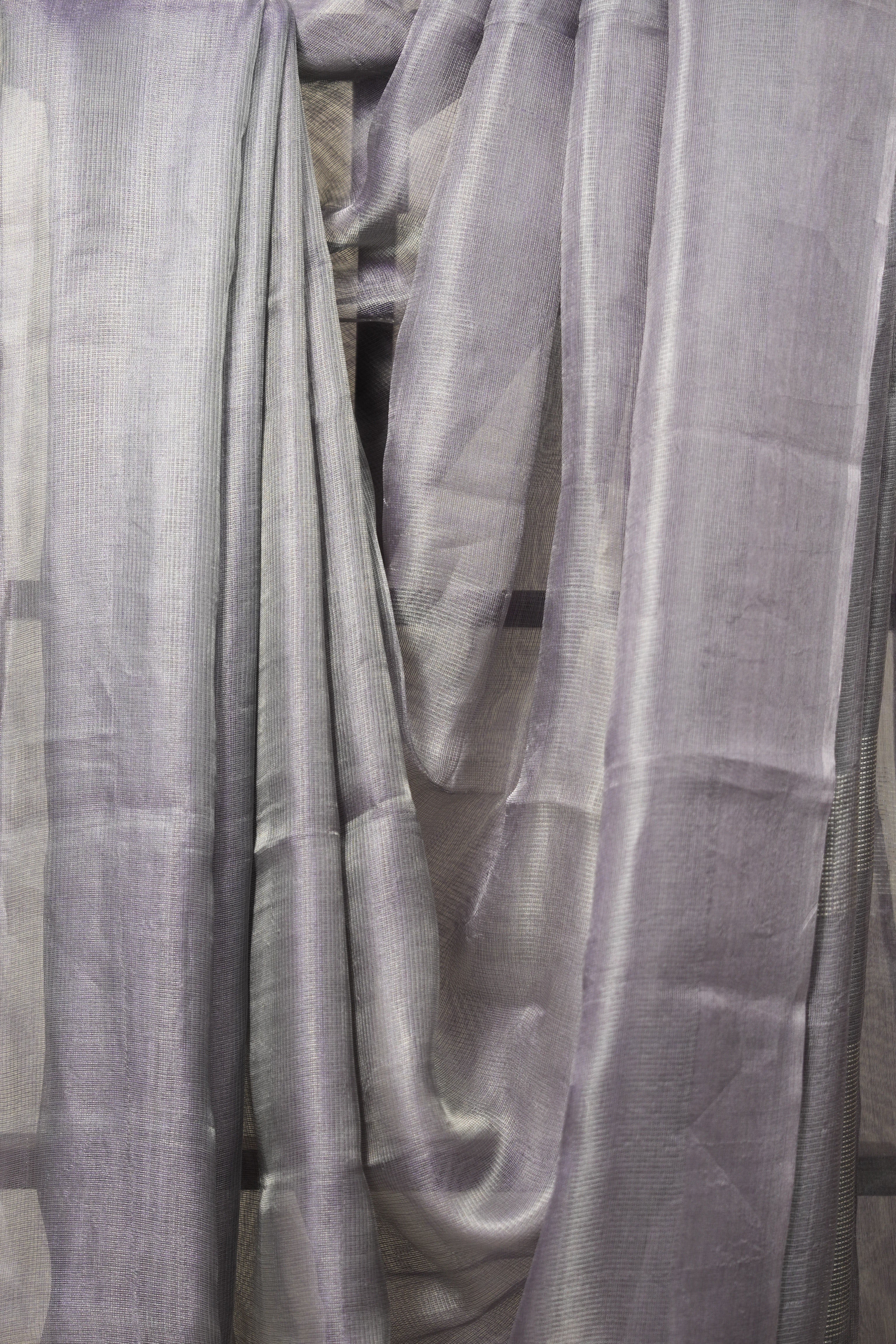 Lavender Tissue Tussar Silk Saree - SRLTTSS544