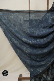 Black Blue HBP Georgette Vanaspati Saree - SRBBHGS26