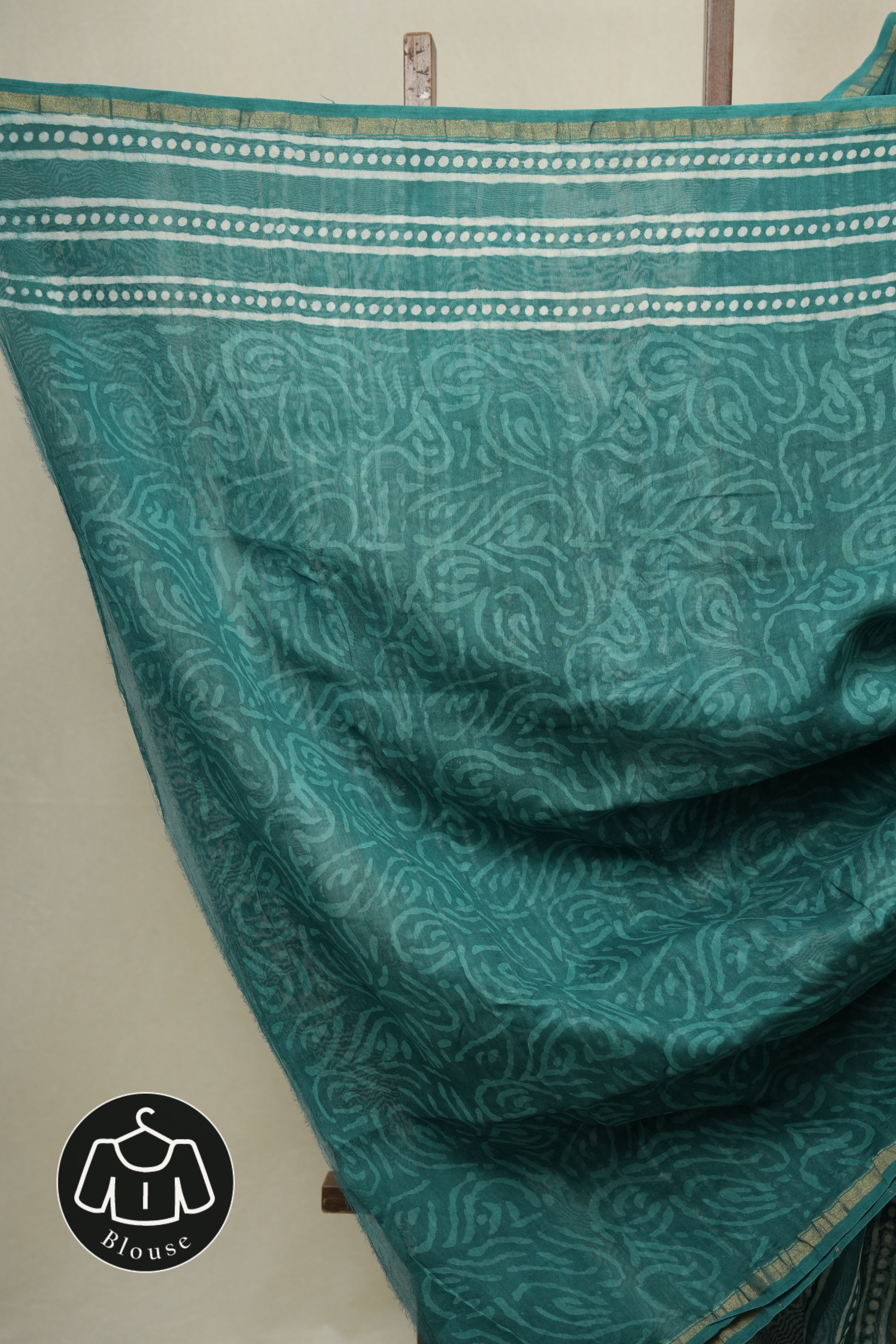 Green  HBP Cotton Silk Saree With Chanderi Border - SRGCSS1652