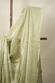 Mint Green Tissue Tussar Silk Saree - SRMGTTSS541