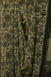 Olive Cream HBP Georgette Vanaspati Saree - SROCHGS25