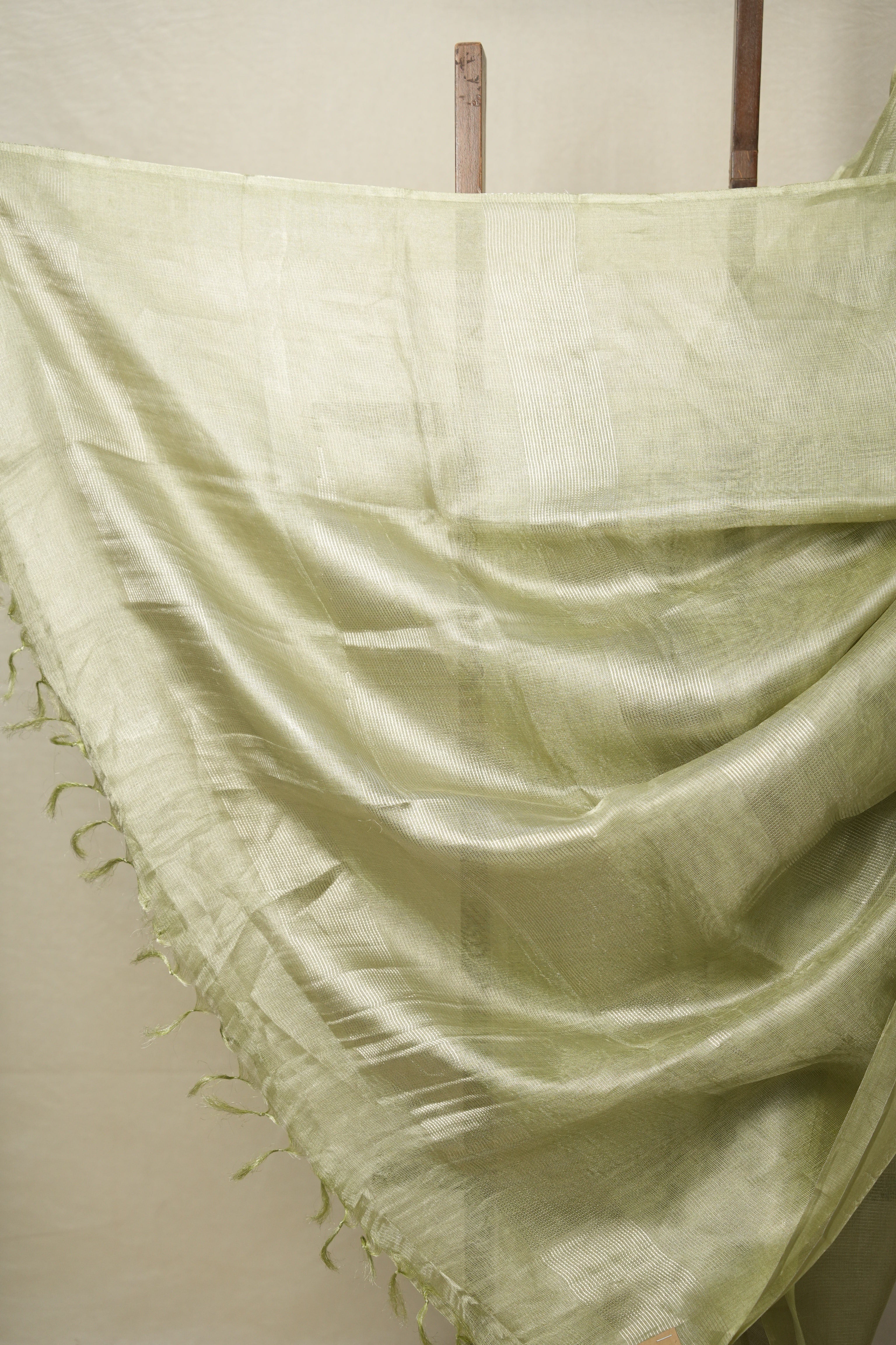Mint Green Tissue Tussar Silk Saree - SRMGTTSS541