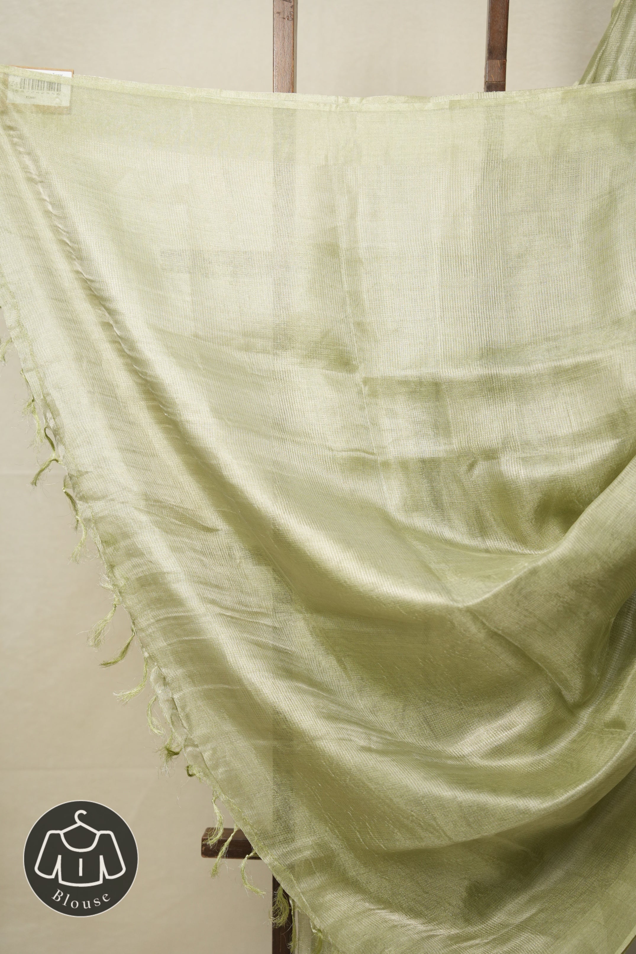 Mint Green Tissue Tussar Silk Saree - SRMGTTSS541