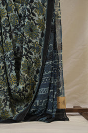 Grey Blue HBP Georgette Vanaspati Saree - SRGBHGS24