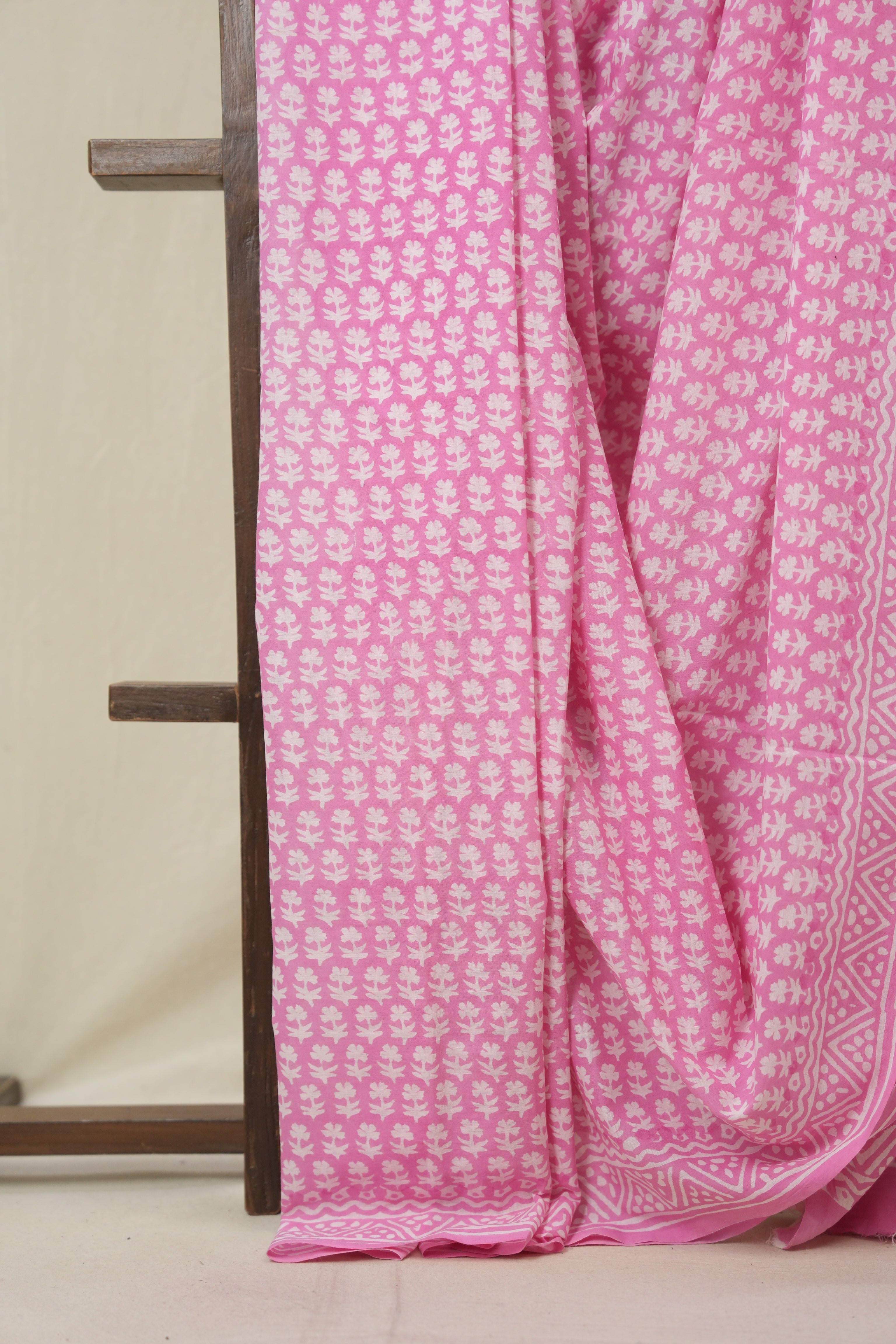 Pink HBP Cotton Saree - SRPCS3295
