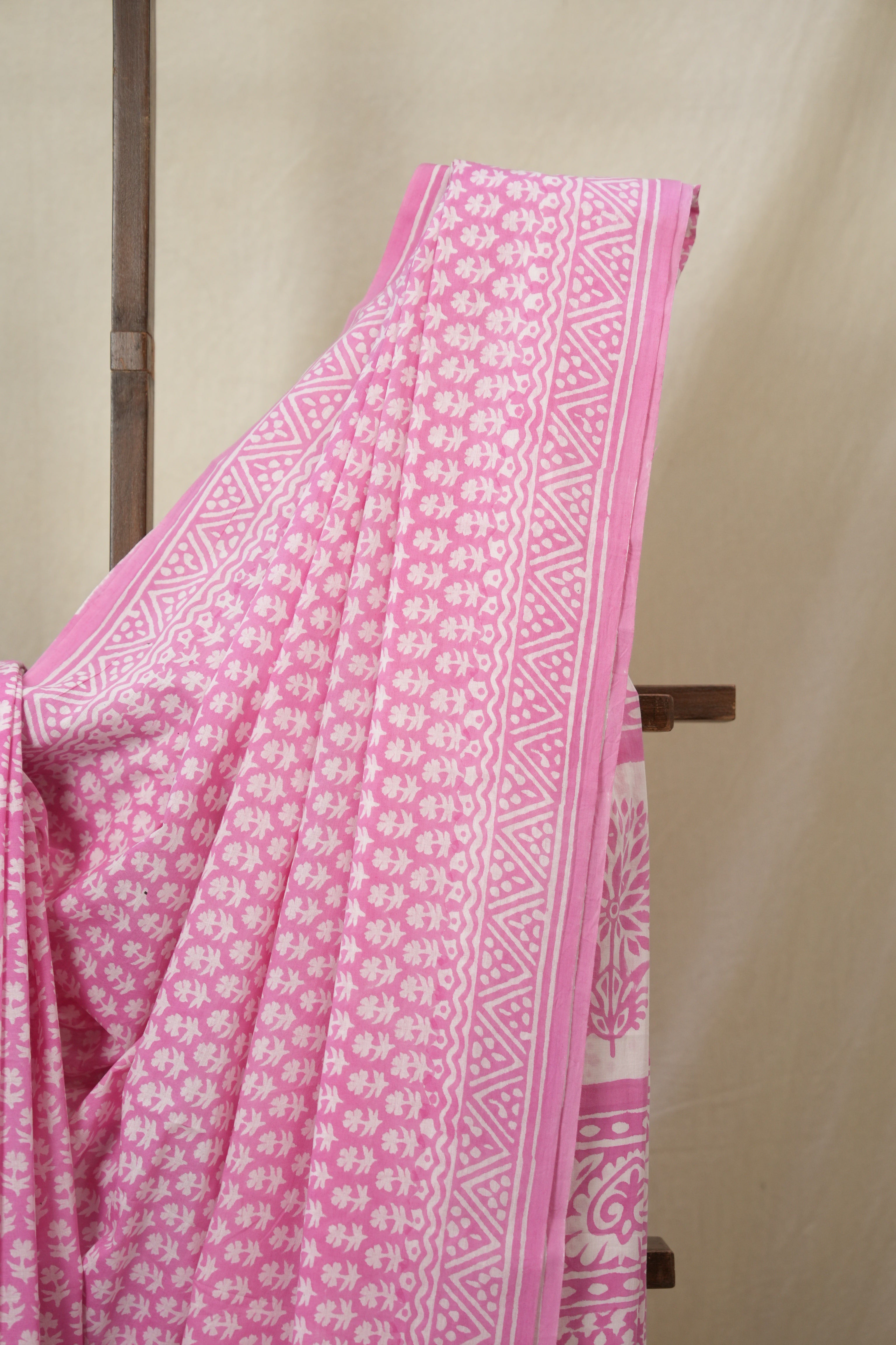 Pink HBP Cotton Saree - SRPCS3295