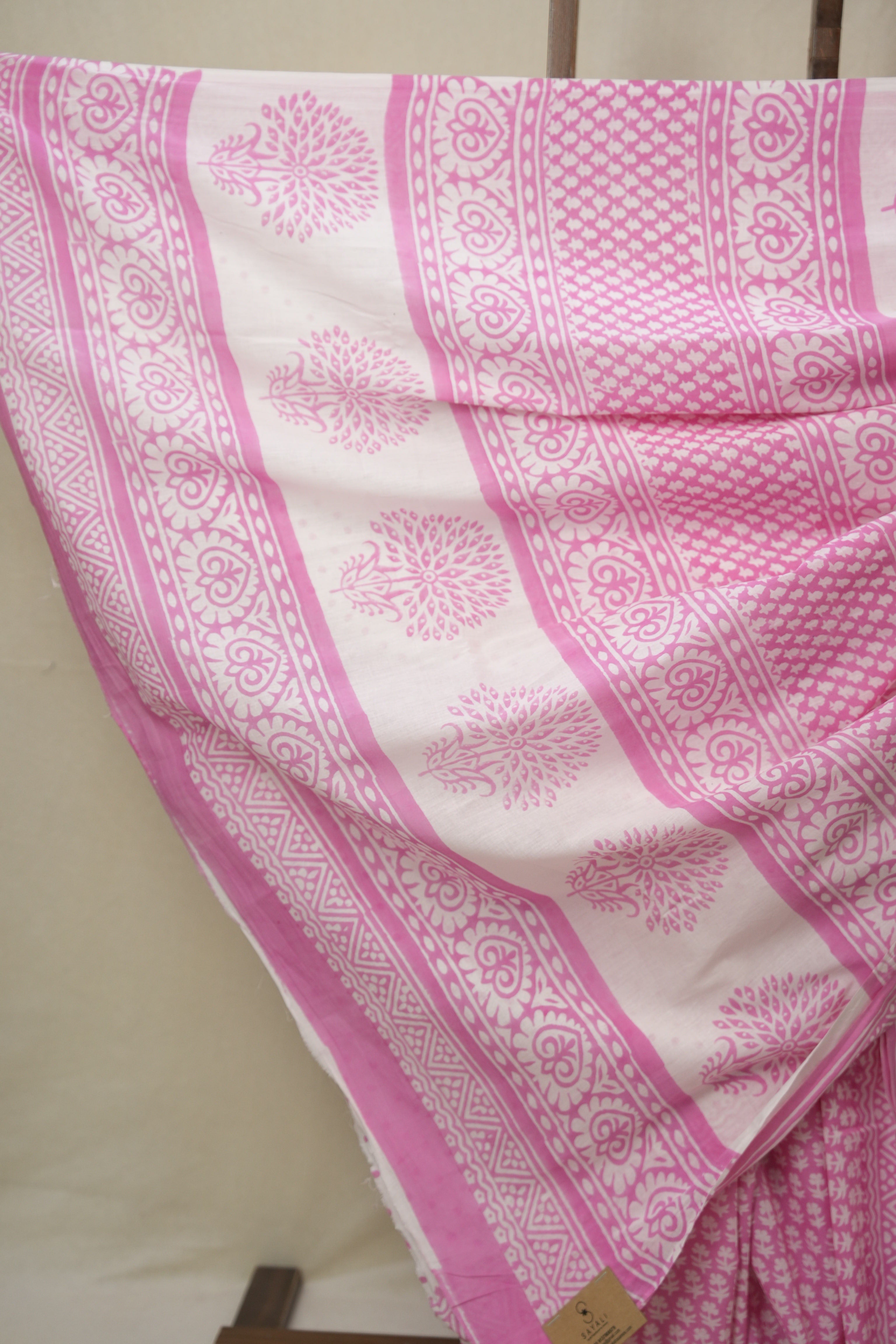 Pink HBP Cotton Saree - SRPCS3295
