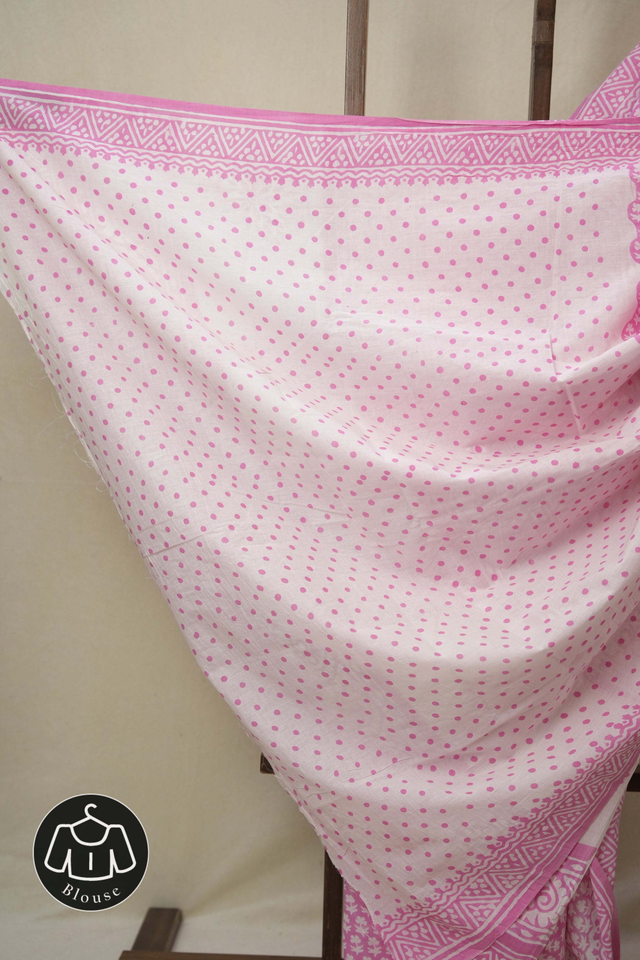 Pink HBP Cotton Saree - SRPCS3295