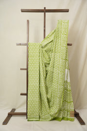 Green HBP Cotton Saree - SRGCS3294