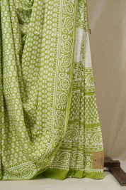 Green HBP Cotton Saree - SRGCS3294