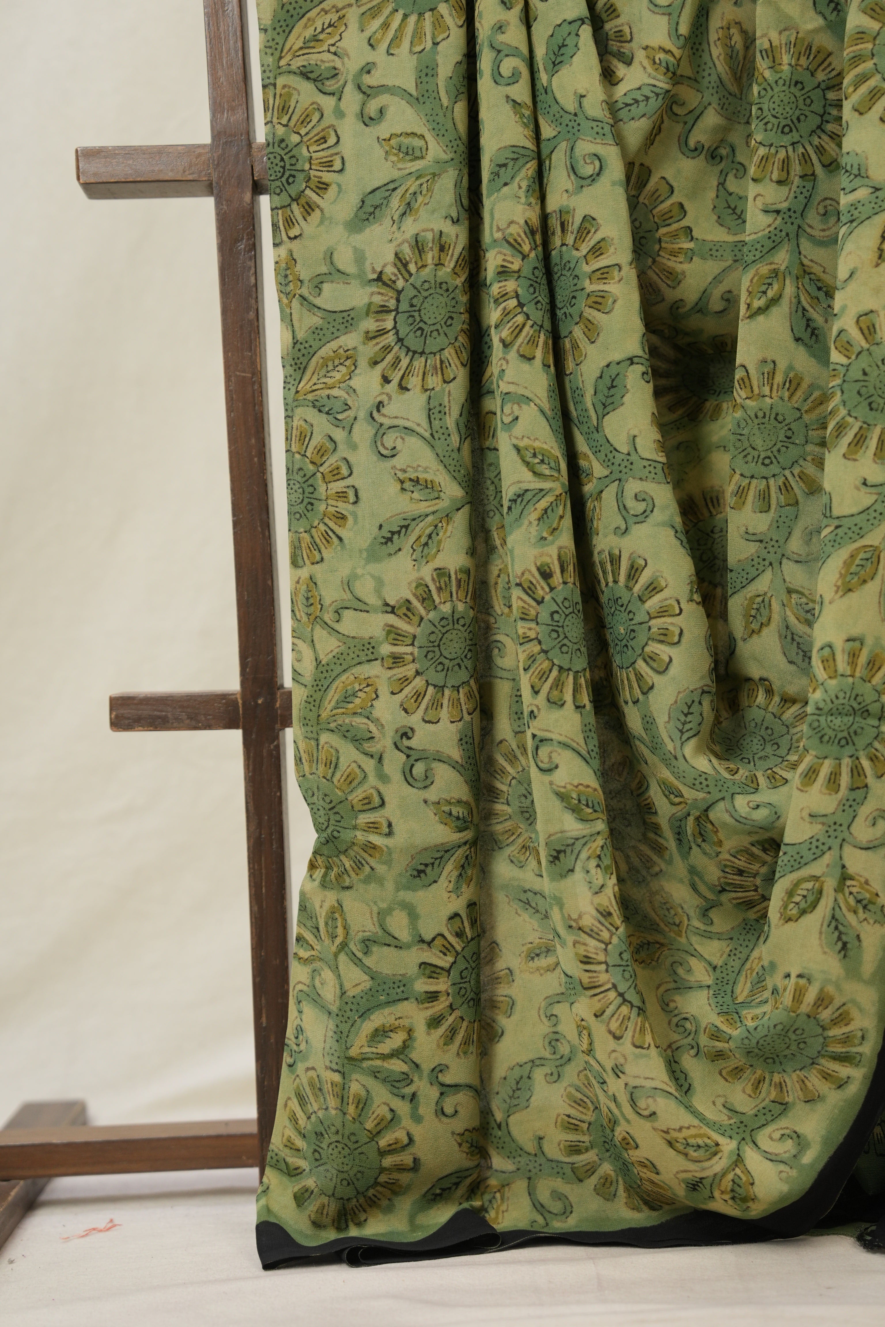 Green Cream HBP Georgette Vanaspati Saree - SRGCHGS23