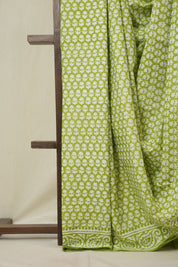 Green HBP Cotton Saree - SRGCS3294